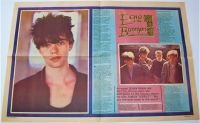 ECHO AND THE BUNNYMEN FABULOUS CENTRE SPREAD POSTER-ARTICLE RECORD MIRROR 1981