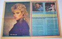 KIM WILDE PETER POWELL MIKE READ POSTER-ARTICLE RECORD MIRROR 18th JULY 1981