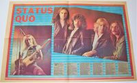 STATUS QUO STUNNING CENTRE SPREAD RECORD MIRROR POSTER-ARTICLE OCTOBER 25th 1980