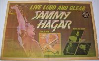 SAMMY HAGAR 'LOUD AND CLEAR' ALBUM AND TOUR ADVERT RECORD MIRROR MARCH 15th 1980