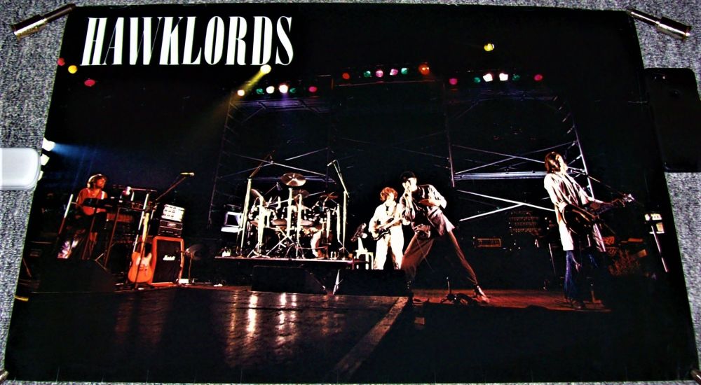 HAWKLORDS HAWKWIND ABSOLUTELY FABULOUS & RARE U.K. PROMO-TOUR -LIVE POSTER 