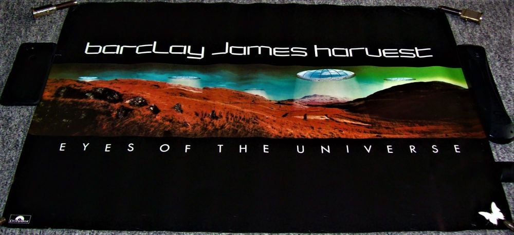 BARCLAY JAMES HARVEST RARE U.K. PROMO POSTER 'EYES OF THE UNIVERSE' ALBUM 1