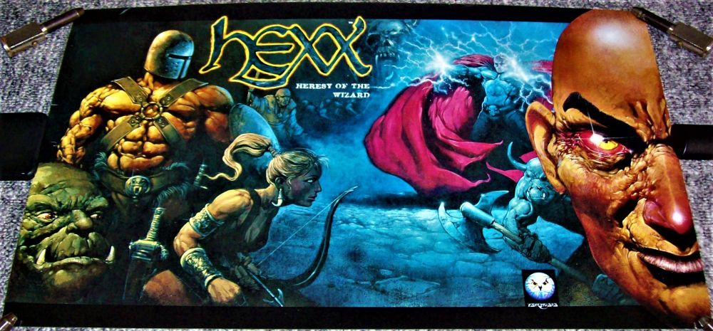 HEXX SUPERB HERESY OF THE WIZARD PSYGNOSIS COMPUTER VIDEO GAME PROMO POSTER