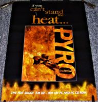'PYRO TECHNICA' REALLY FABULOUS THE HOT SHOOT EM UP PC GAME UK PROMO POSTER 1995