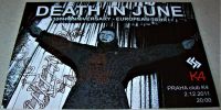 DEATH IN JUNE CONCERT FLYER 2nd DEC 2011 ‘30th ANNIVERSARY TOUR’ K4 CLUB PRAGUE