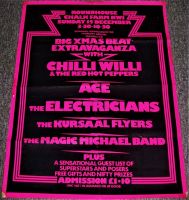 CHILLI WILLI ACE KURSAAL FLYERS CONCERT POSTER SUN 15th DEC 1974 ROUNDHOUSE U.K.