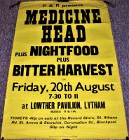 MEDICINE HEAD STUNNING RARE CONCERT POSTER FRI 20th AUG 1971 LOWTHER PAVILION UK