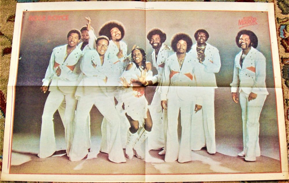 ROSE ROYCE RECORD MIRROR U.K. MUSIC PAPER FULL COLOUR POSTER OCTOBER 14th 1