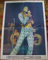 MICHAEL JACKSON SUPERB DISC UK MUSIC PAPER FULL COLOUR POSTER FROM DECEMBER 1972