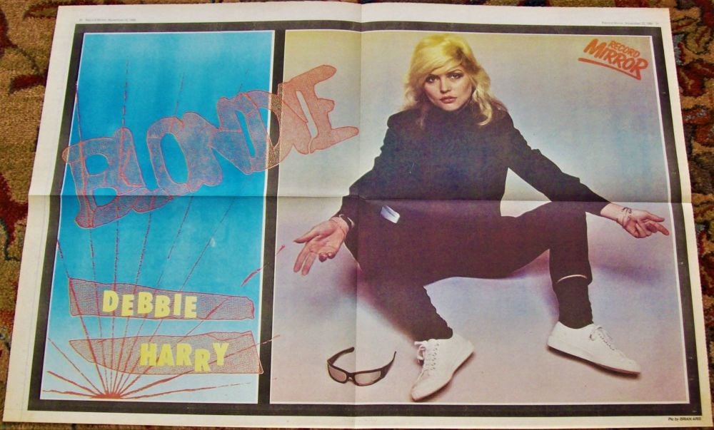 BLONDIE SUPER RECORD MIRROR UK MUSIC PAPER FULL COLOUR POSTER NOVEMBER 22nd