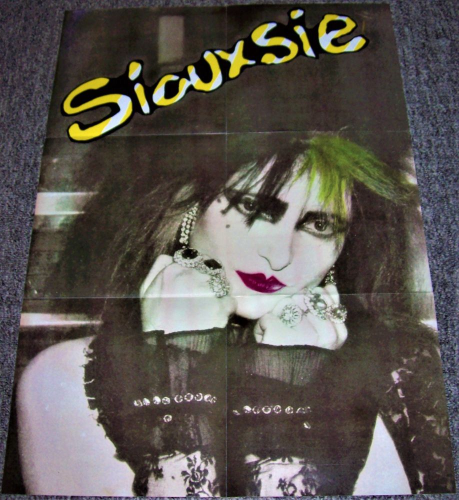 SIOUXSIE SIOUX ABSOLUTELY STUNNING AND RARE SPANISH PERSONALITY POSTER FROM