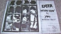EATER STUNNING RARE U.K. RECORD COMPANY PROMO POSTER 'OUTSIDE VIEW' SINGLE 1977