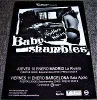 BABYSHAMBLES ABSOLUTELY STUNNING POSTER FOR CONCERTS IN MADRID & BARCELONA 2008