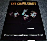 THE CHARLATANS STUNNING U.K. RECORD COMPANY PROMO POSTER SELF TITLED ALBUM 1995