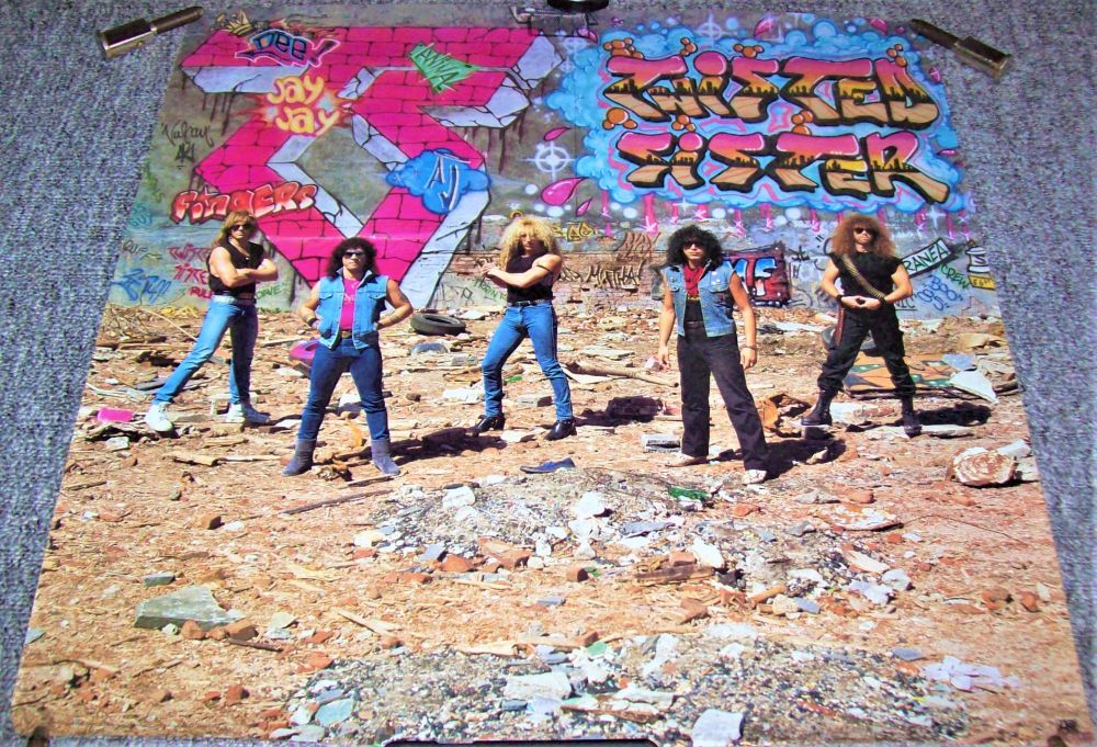 TWISTED SISTER REALLY STUNNING U.S. PROMO POSTER 'COME OUT AND PLAY' ALBUM 