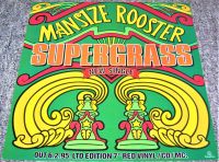 SUPERGRASS U.K. RECORD COMPANY PROMO WINDOW CARD 'MANSIZE ROOSTER' SINGLE 1995