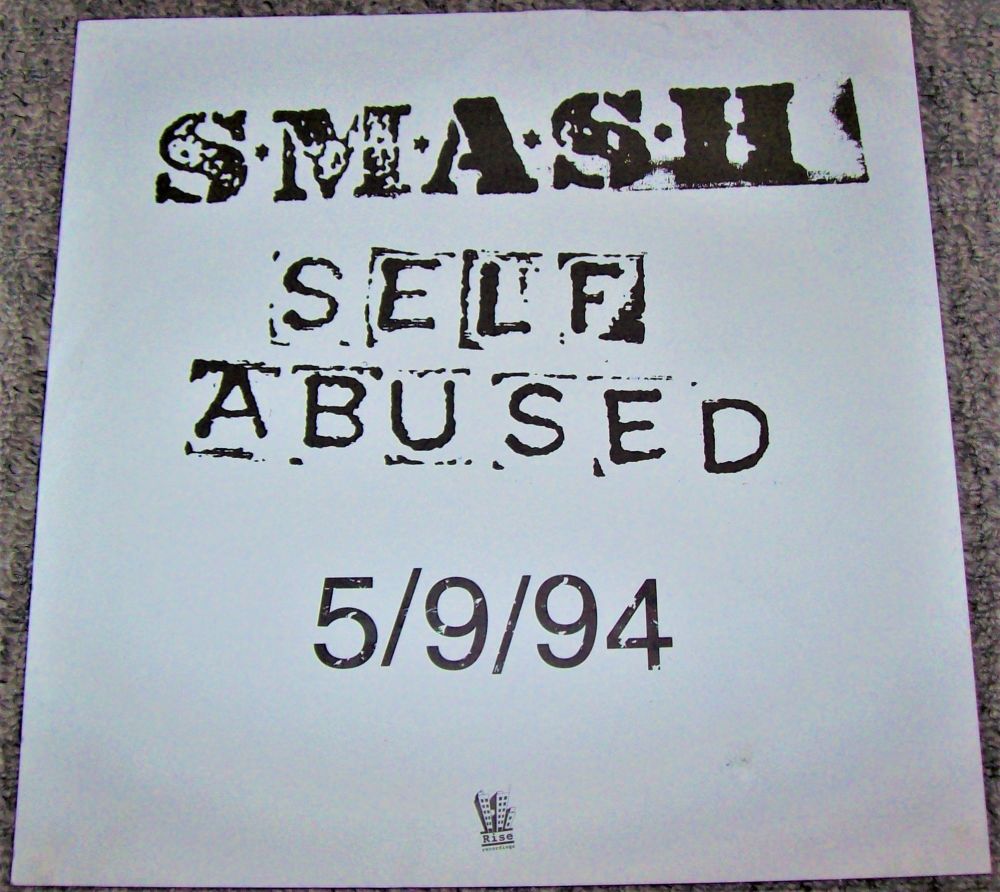 SMASH RARE U.K. RECORD COMPANY PROMO SHOP WINDOW CARD 'SELF ABUSED' ALBUM 1