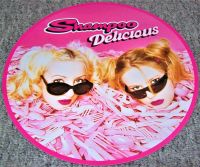 SHAMPOO SUPERB RARE UK RECORD COMPANY PROMO WINDOW CARD 'DELICIOUS' SINGLE 1995
