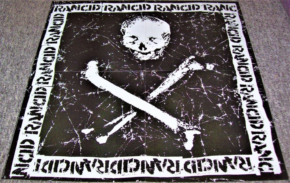 RANCID STUNNING UK RECORD COMPANY PROMO POSTER-WINDOW CARDS 'RANCID' ALBUM 