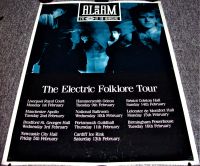 THE ALARM STUNNING RARE U.K. CONCERTS 'THE ELECTRIC FOLKLORE TOUR' POSTER 1988 