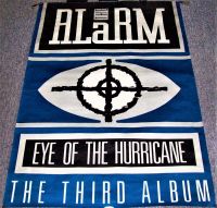 THE ALARM RARE UK RECORD COMPANY PROMO POSTER 'EYE OF THE HURRICANE' ALBUM 1987
