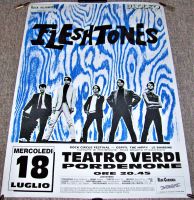 FLESHTONES CONCERT POSTER MONDAY 18th JULY 1988 VERDI THEATRE PORDENONE IN ITALY