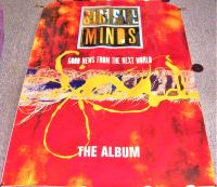SIMPLE MINDS UK REC COM PROMO POSTER 'GOOD NEWS FROM THE NEXT WORLD' ALBUM 1995