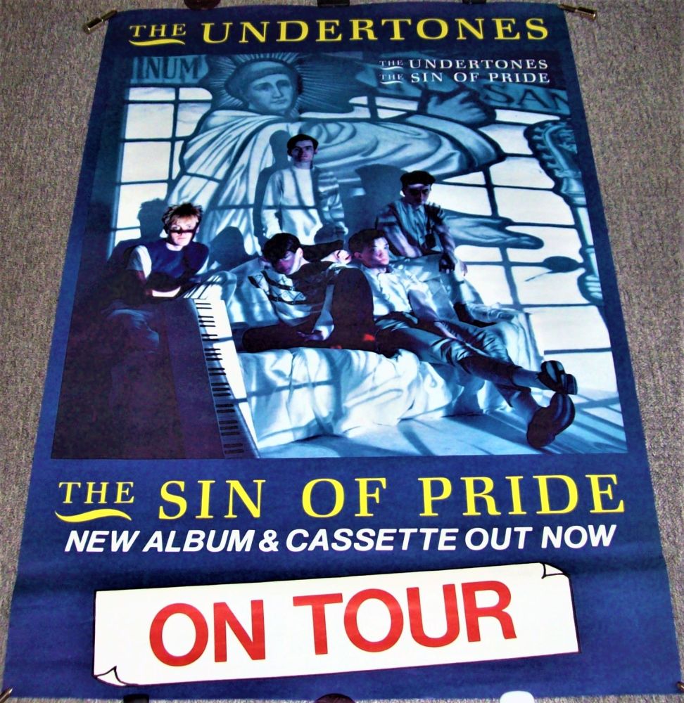THE UNDERTONES UK REC COM PROMO & TOUR POSTER 'THE SIN OF PRIDE' ALBUM IN 1