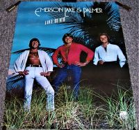 EMERSON LAKE AND PALMER U.K. RECORD COMPANY PROMO POSTER 'LOVE BEACH' ALBUM 1978