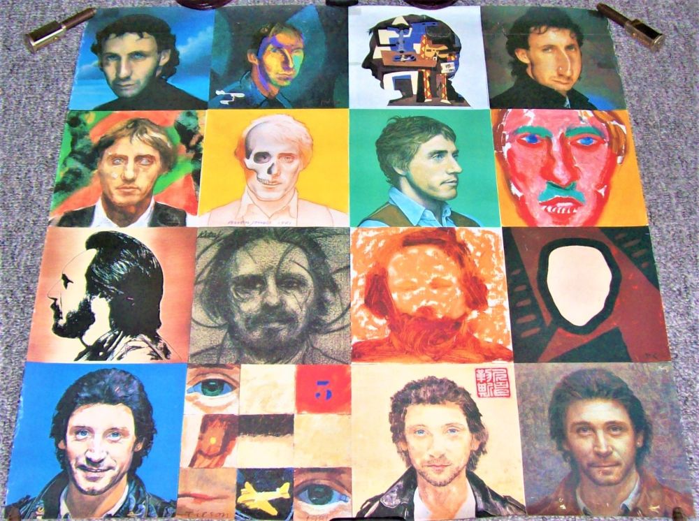 THE WHO STUNNING RARE U.K. RECORD COMPANY PROMO POSTER 'FACE DANCES' ALBUM 