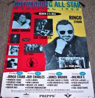 THE BEATLES RINGO STARR RARE 'GOTHENBURG ALL STAR' FESTIVAL POSTER 2/5 JULY 1992