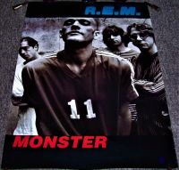 REM REALLY SUPERB U.K. RECORD COMPANY PROMO POSTER FOR THE 'MONSTER' ALBUM 1994