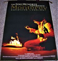 JIMI HENDRIX SUPERB UK PROMOTIONAL POSTER 'MONTEREY AMERICAN LANDING' FILM 2017