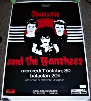 SIOUXSIE AND THE BANSHEES SUPERB U.K. FAN CLUB ISSUE LIMITED EDITION LITHO PRINT