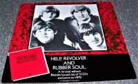 THE BEATLES RARE U.K. HMV PROMO SHOP DISPLAY BOARD FOR X 3 ALBUMS BOXED SET 1987