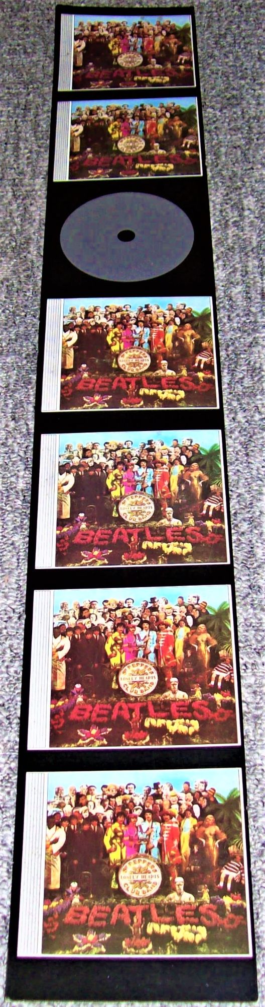 THE BEATLES U.K. RECORD COMPANY PROMO SHOP DISPLAY 'SGT. PEPPER' CD ISSUE 1