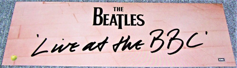 THE BEATLES RECORD COMPANY PROMO SHOP DISPLAY FLAT 'LIVE AT THE BBC' ALBUM 