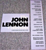 THE BEATLES UK PROMO SHOP DISPLAY FLATS 'THE JOHN LENNON COLLECTION' ALBUM 1982