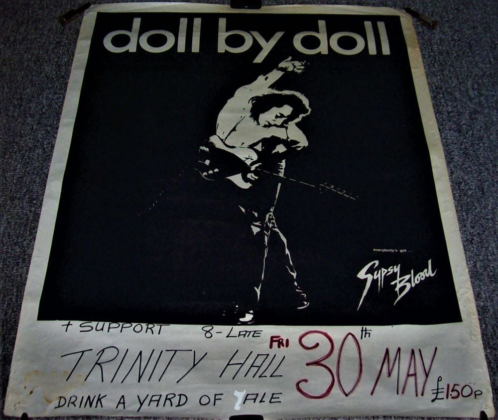 DOLL BY DOLL STUNNING CONCERT POSTER FRIDAY 30th MAY 1980 TRINITY HALL BRIS