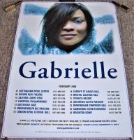 GABRIELLE ABSOLUTELY GORGEOUS AND RARE U.K. TOUR POSTER FOR FEBRUARY 2008