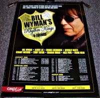 THE ROLLING STONES BILL WYMAN'S RHYTHM KINGS FABULOUS RARE U.K. TOUR POSTER 2008