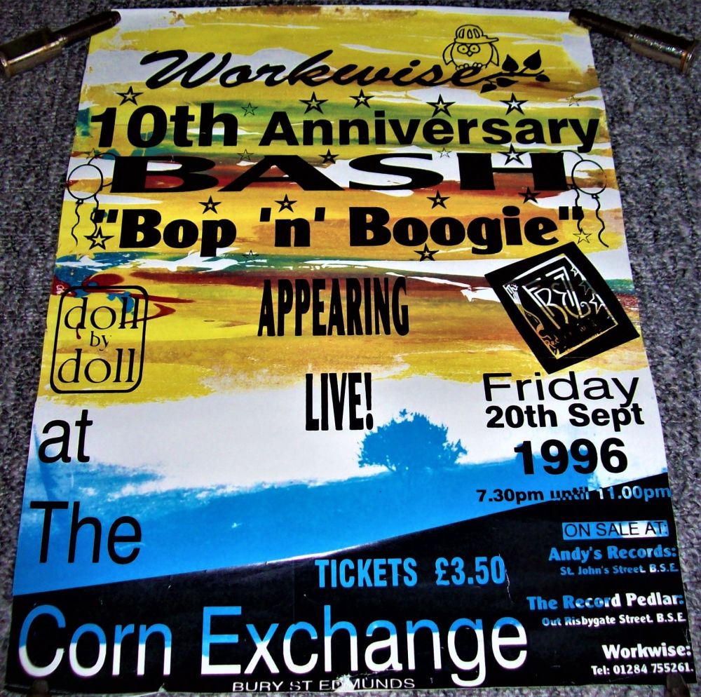 DOLL BY DOLL THE FRETZ SUPERB CONCERT POSTER FRI 20th SEP 1996 BURY ST. EDM
