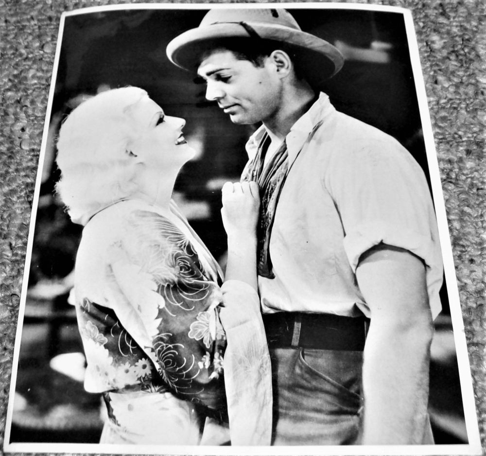 CLARKE GABLE JEAN HARLOW STUNNING RARE BBC TV ISSUE PROMO PHOTO SEPTEMBER 1