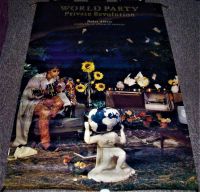 WORLD PARTY UK RECORD COMPANY PROMO POSTER 'PRIVATE REVOLUTION' DEBUT ALBUM 1987