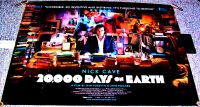 NICK CAVE ABSOLUTELY STUNNING RARE U.K. FILM POSTER '20,000 DAYS ON EARTH' 2014