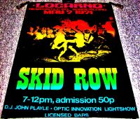 SKID ROW GARY MOORE SUPER RARE CONCERT POSTER MAY 7th 1971 LOCARNO SUNDERLAND UK