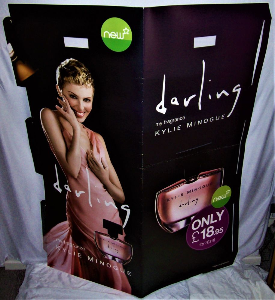 KYLIE MINOGUE ABSOLUTELY STUNNING U.K. PROMO SHOP DISPLAY 'DARLING' PERFUME