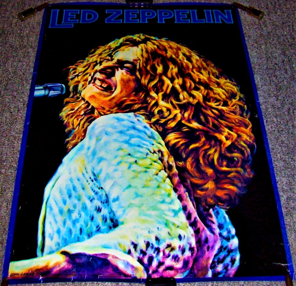 LED ZEPPELIN STUNNING UK JOHN JUDKINS 'POSTER SHOPS LTD' PERSONALITY POSTER