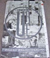 ULTRAVOX MIDGE URE RARE UK RECORD COMPANY PROMO POSTER 'WASTELANDS' SINGLE 1985