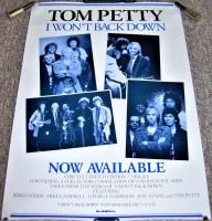 TOM PETTY RARE U.K. RECORD COMPANY PROMO POSTER 'I WON'T BACK DOWN' SINGLE 1989